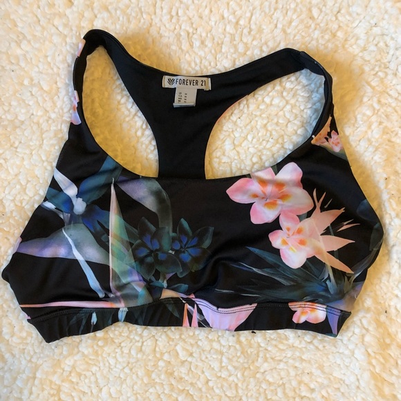Forever 21 Other - Flowered Sports Bra | Medium | Forever 21